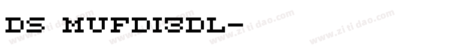 DS Mufdi3DL字体转换